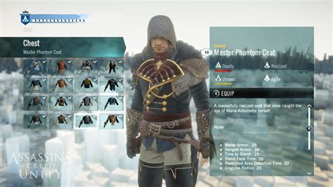 assassin's creed unity best gear